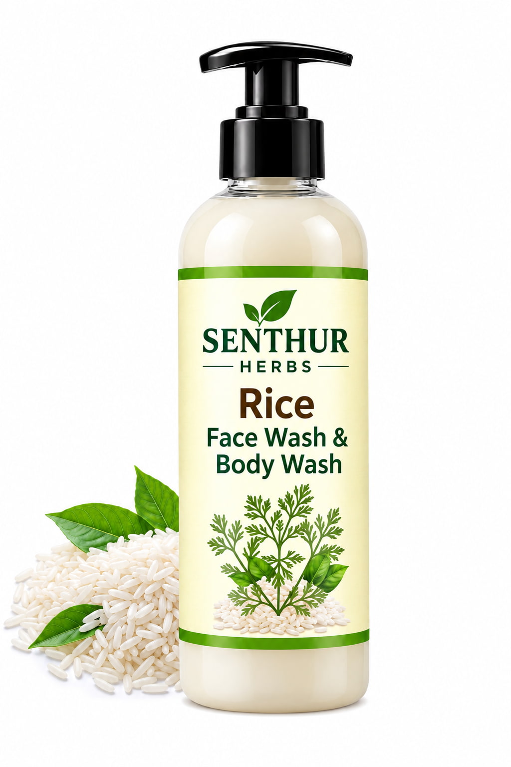 Senthur Herbs Rice Herbal Face Wash & Body Wash